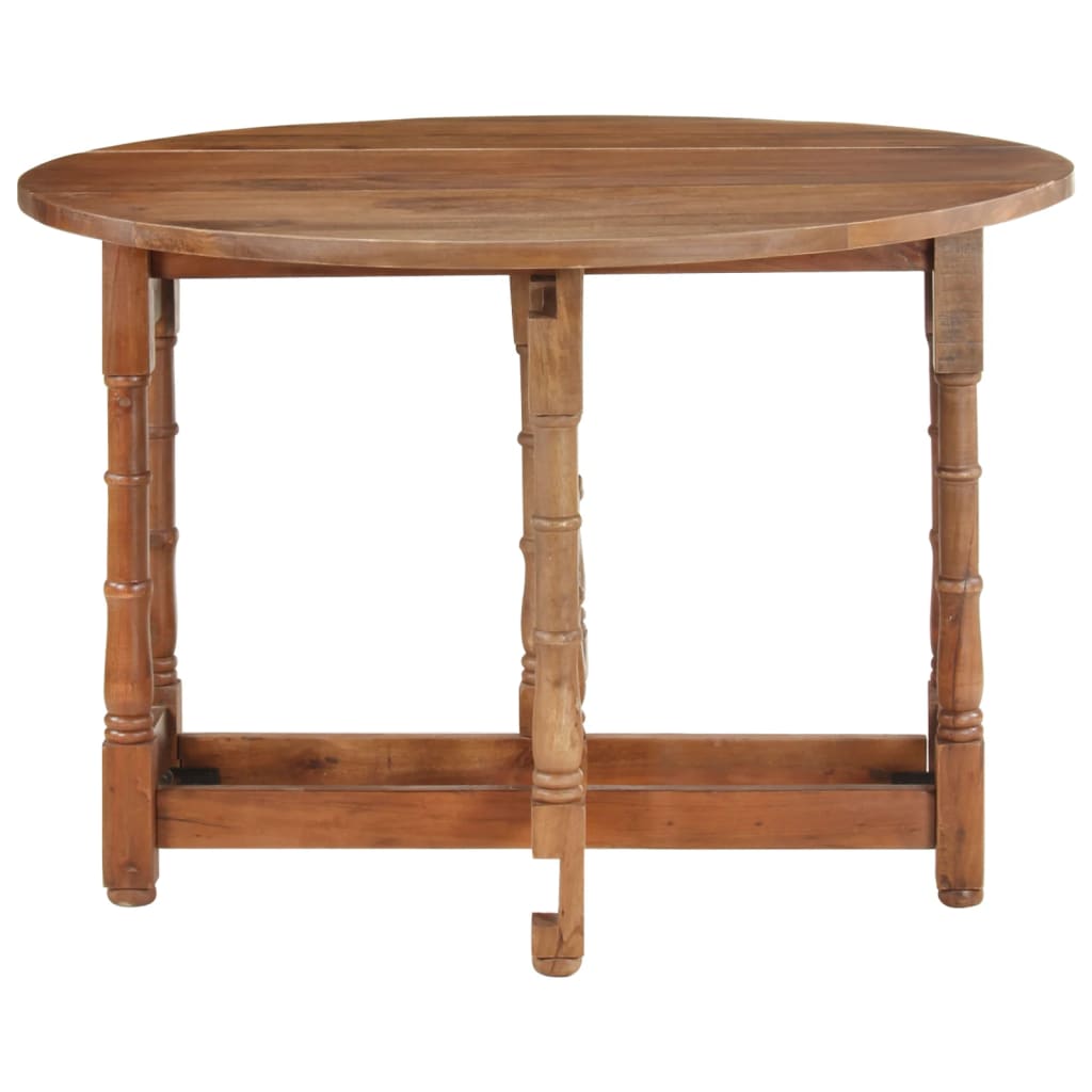Dining Table Round 110x76 cm Solid Mango Wood